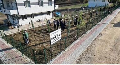 İnegöllü Gençlerden Örnek Davranış: 32 Fidan Toprakla Buluştu