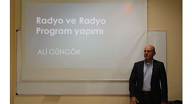 Yapımcı Güngör, Egeli öğrencilere program yapım sürecini anlattı